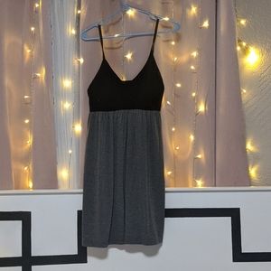 Black and grey comfy dress